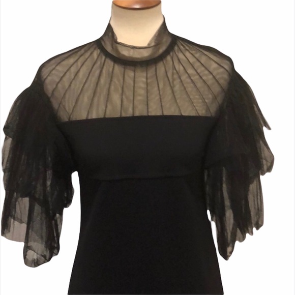 Great Black Knit/Tulle Party Piece - Picture 2 of 8